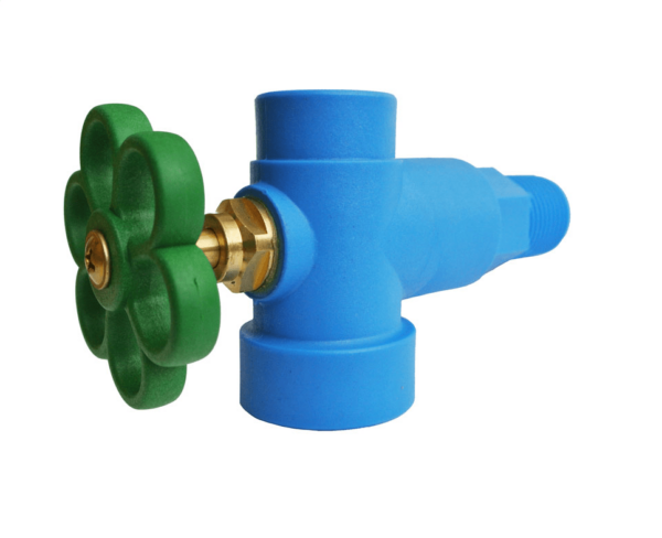 Apparateträger 1/2" mit Absperrventil